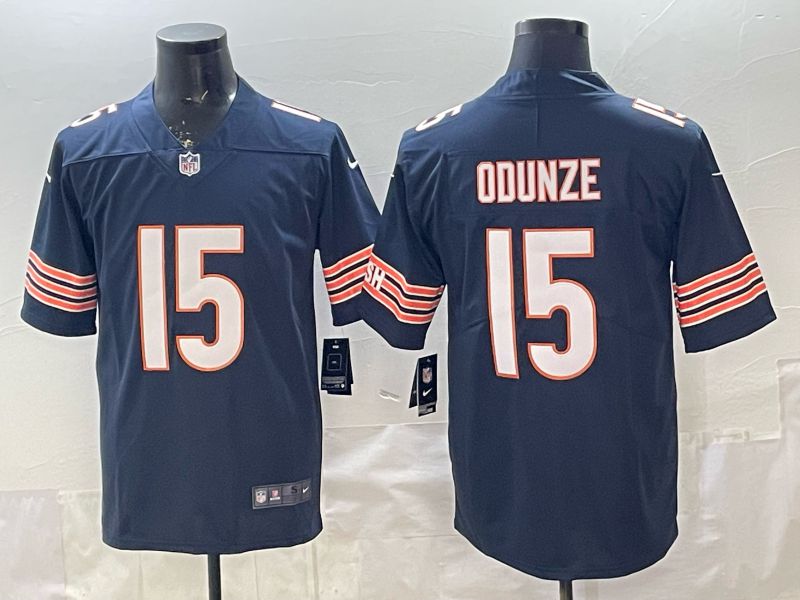 Men 2026 Chicago Bears #15 Odunze blue 2th generation Nike Limited NFL Jersey style 001->chicago bears->NFL Jersey